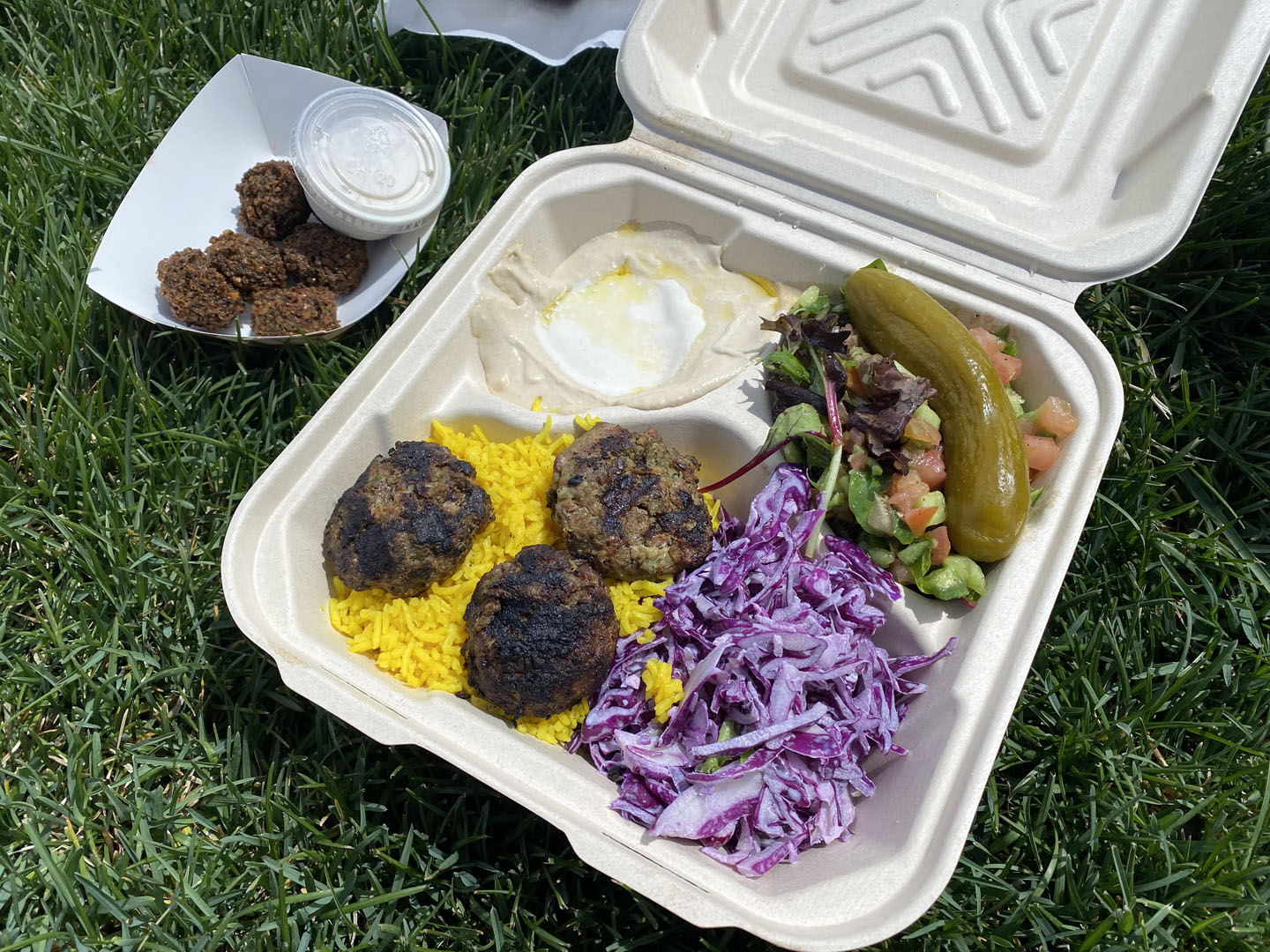 Yalla Kosher Food Truck - Beef Kabob Bowl