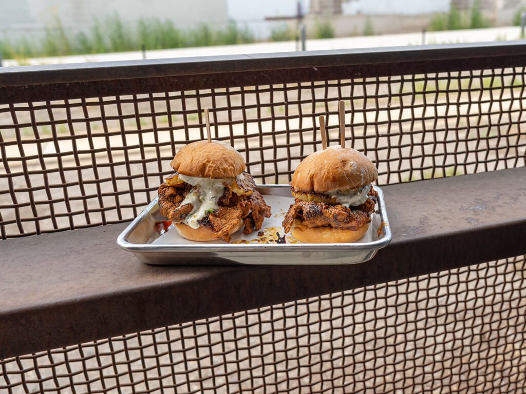 Beehive Distillery - al pastor sliders