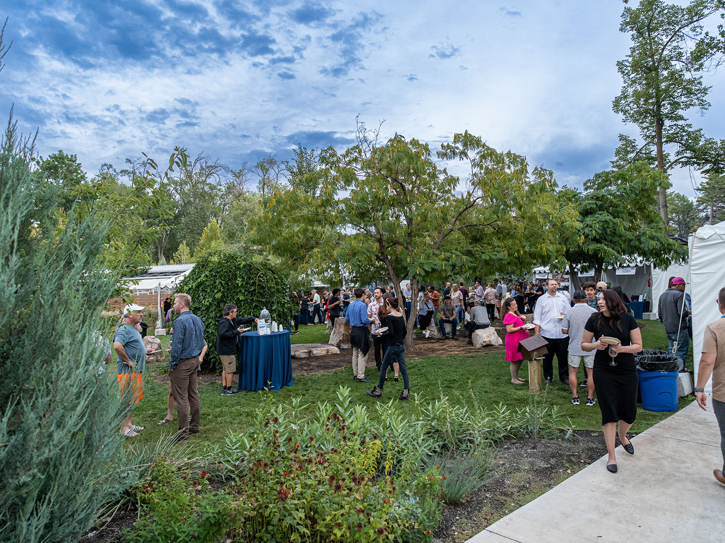 Crowds enjoying cuisine at Eat Drink SLC 2022