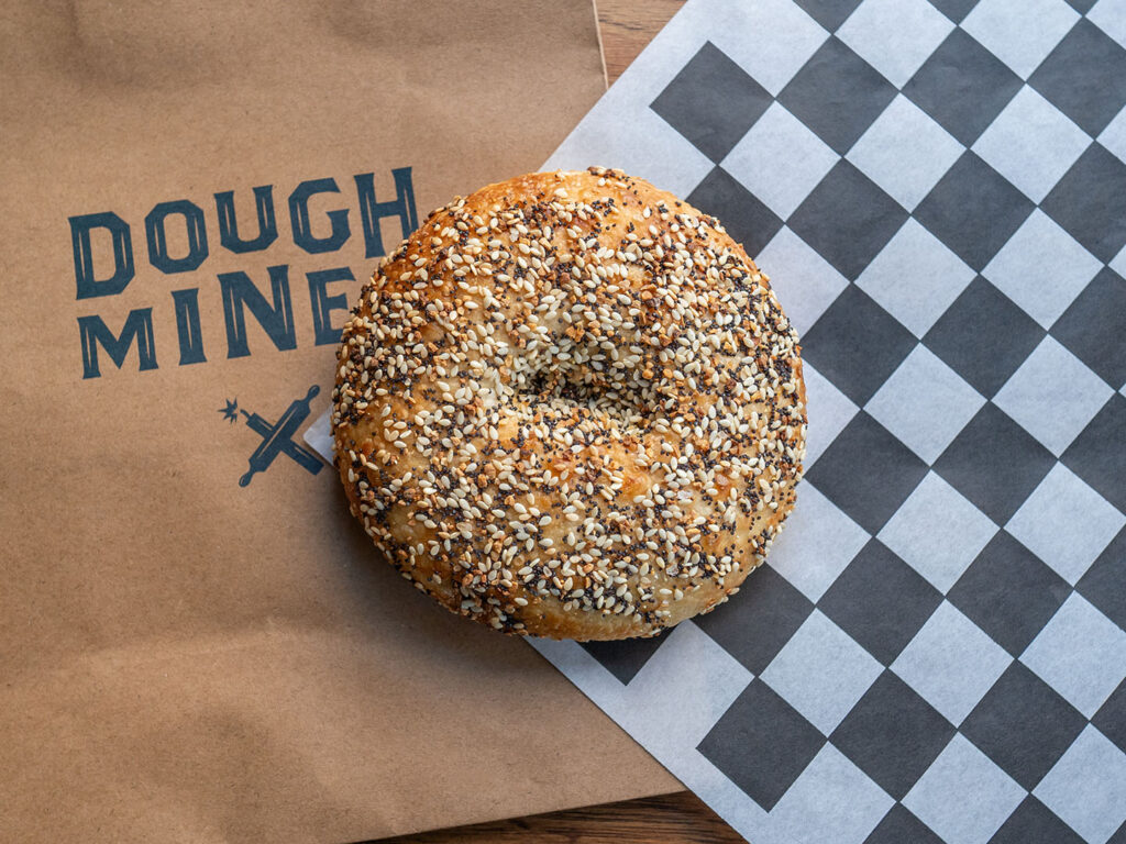 Dough Miner - everything bagel