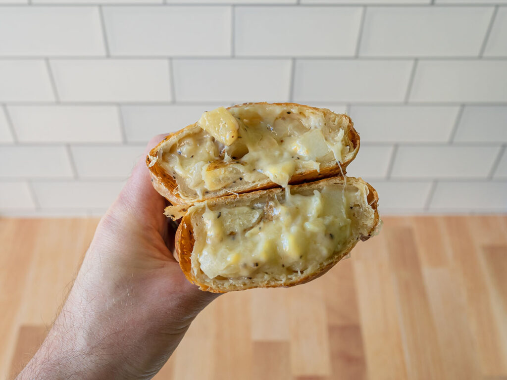 Dough Miner - funeral potatoes pasty