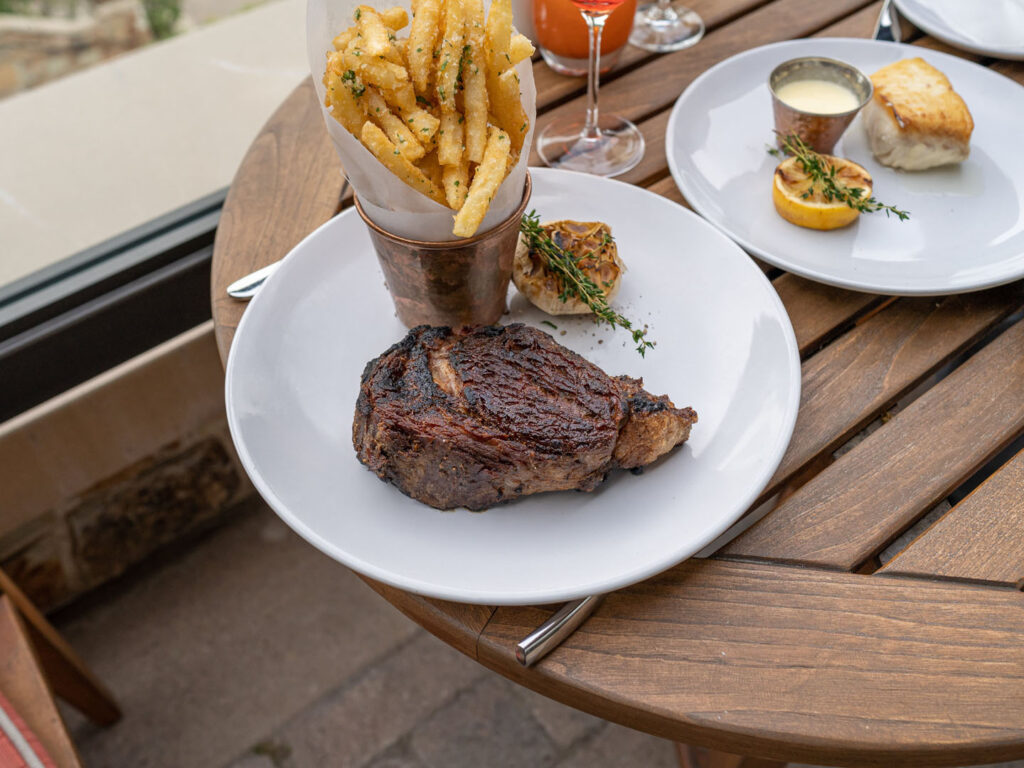 RIME - ribeye steak with truffle fries