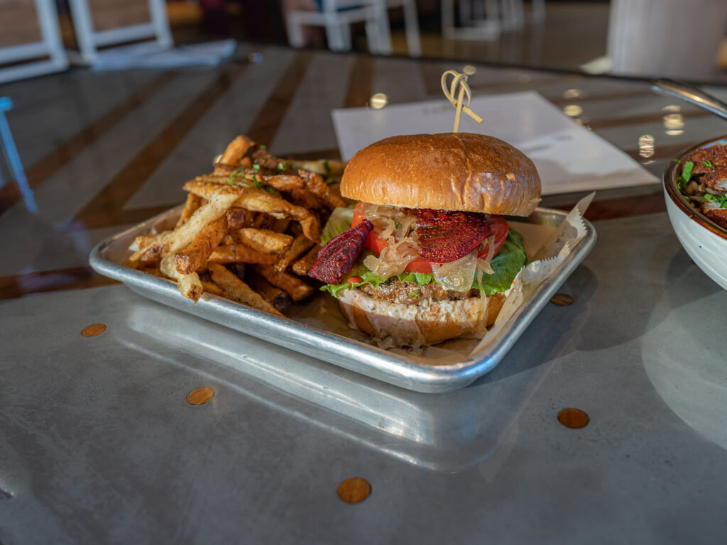 Lamb Burger at Laziz Kitchen