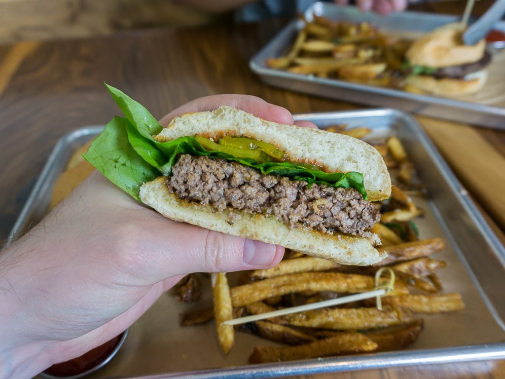 East Liberty Tap House - ELTH burger cross section