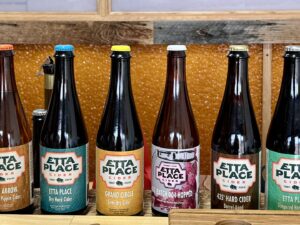 Etta Place Cider - cider line up (Heather L. King)