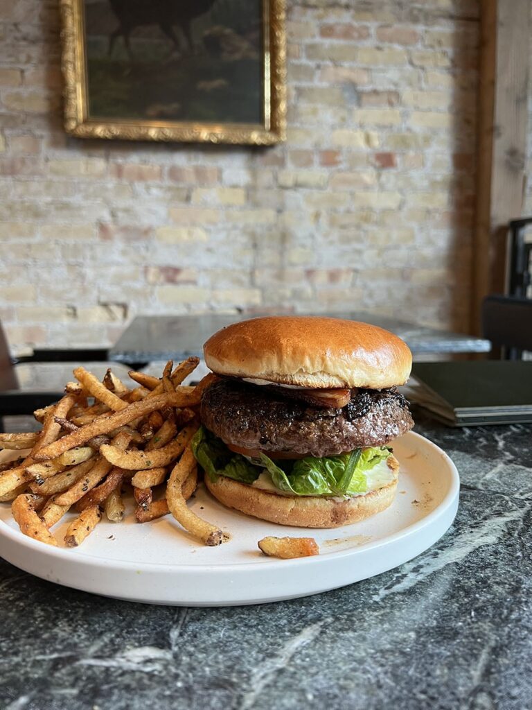 Franklin Ave wagyu burger