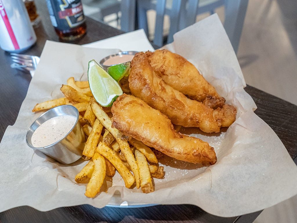 Hopkins Brewing - fish and chips