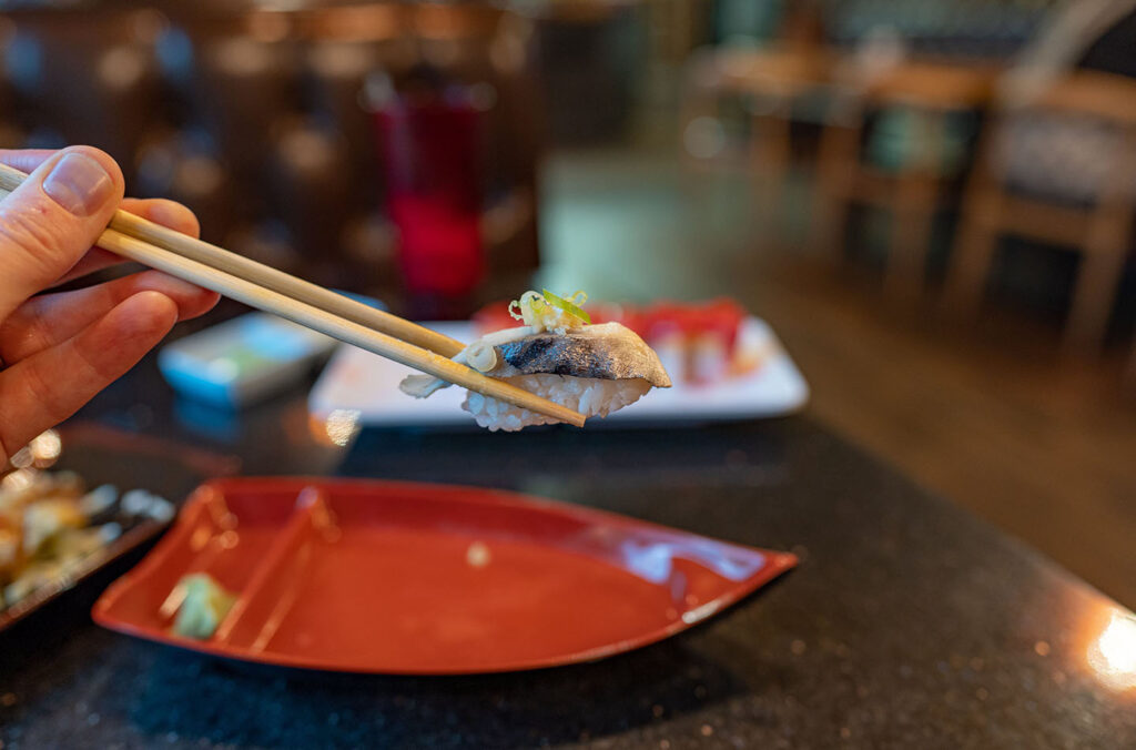 Itto Sushi - saba close up