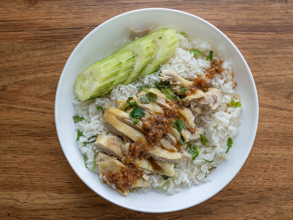 Sara Thai Kitchen - Khao man kai plated