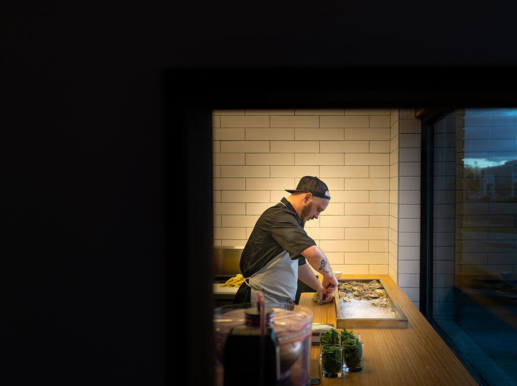 SLC Eatery - prep kitchen at work