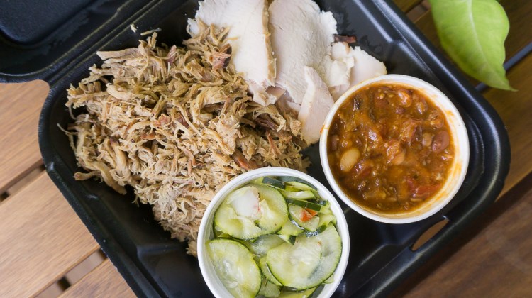 Sugar House BBQ - smoked platter with two sides