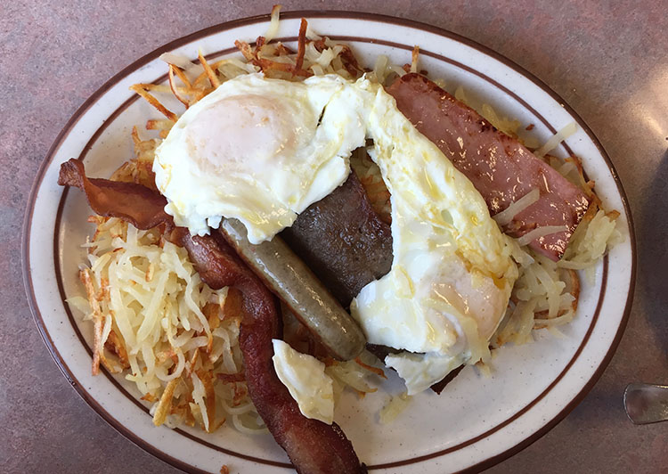 The Other Place - loaded breakfast plate