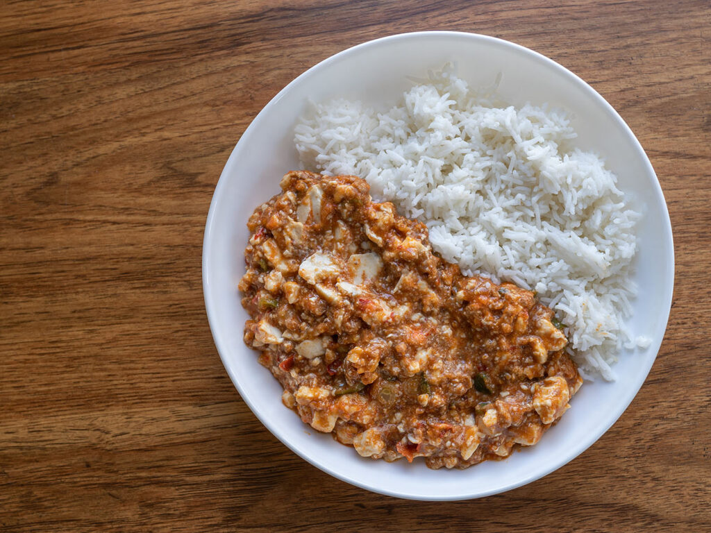 Vegan mapo tofu